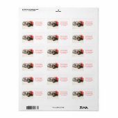 Shorthaired Pointer Holiday Adres Label (Full Sheet)