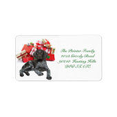Shorthaired Pointer Holiday Adres Label (Voorkant)