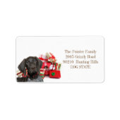 Shorthaired Pointer Holiday Adres Label (Voorkant)