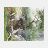 Shorthaired Pointer schattige puppies Fleece Deken (Voorkant (Horizontaal))