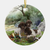 Shorthaired Pointer schattige puppies Keramisch Ornament (Voorkant)