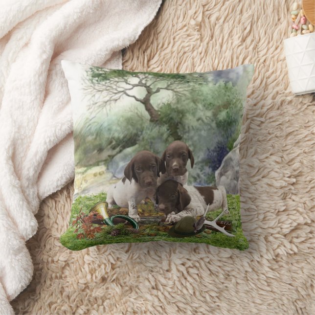 Shorthaired Pointer schattige puppies Kussen (Deken)