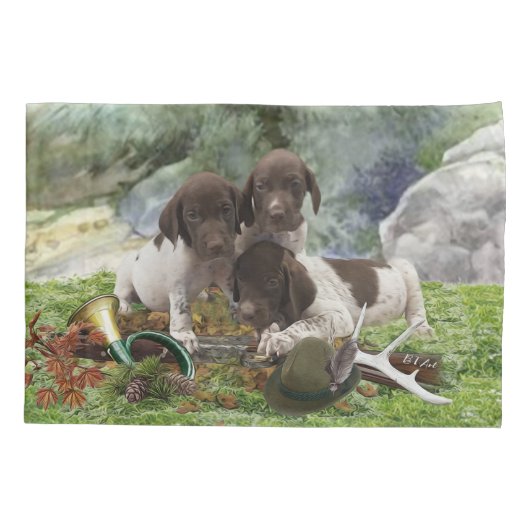 Shorthaired Pointer schattige puppies Kussensloop (Achterkant)