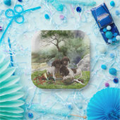 Shorthaired Pointer schattige puppies Papieren Bordje (Feest)