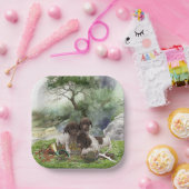 Shorthaired Pointer schattige puppies Papieren Bordje (Feest)