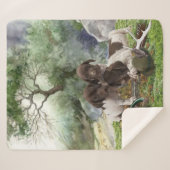 Shorthaired Pointer schattige puppies Sherpa Deken (Voorkant (horizontaal))