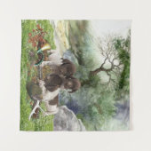 Shorthaired Pointer schattige puppies Wandkleed (Voorkant (horizontaal))