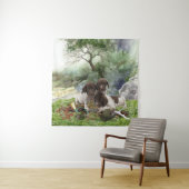 Shorthaired Pointer schattige puppies Wandkleed (In situ)