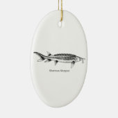 Shortnose Sturgeon Keramisch Ornament (Rechts)