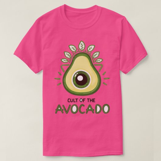 ShortSleeve Unisex Cult of Avocado for Vegans vege T-shirt (Design voorkant)