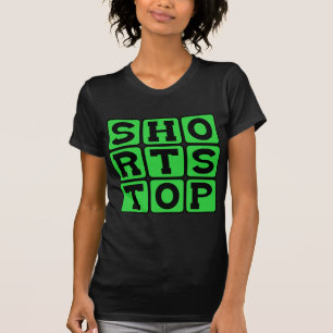 Shortstop, honkbalpositie t-shirt