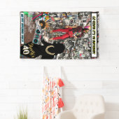 Shorty 40|Aangepaste AGE Hip Hop Foto Spandoek (Insitu)