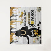 Shorty's 40| 90's Hip Hop Birthday Drip Backdrop Wandkleed (Voorkant)