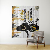 Shorty's 40| 90's Hip Hop Birthday Drip Backdrop Wandkleed (In situ)