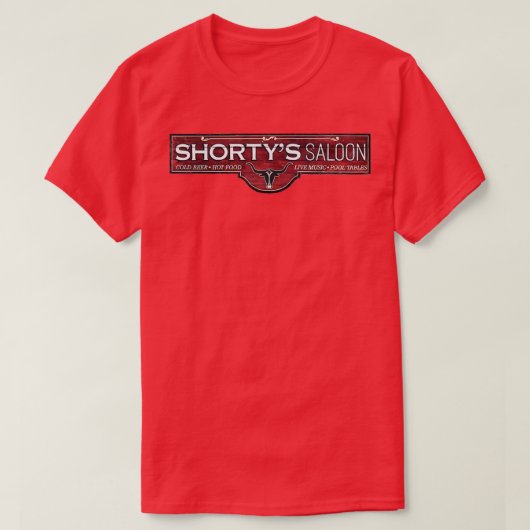 Shortys Saloon T-shirt (Design voorkant)