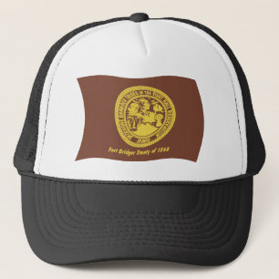 Shoshone Bannock Stammen Vlag Hoed Trucker Pet
