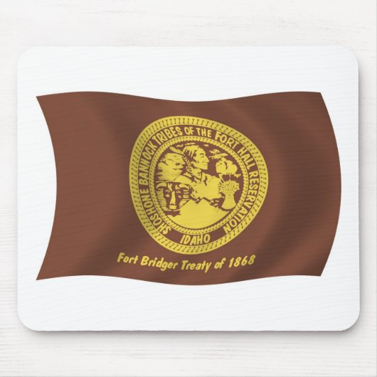 Shoshone Bannock Stammen Vlag Muismat (Voorkant)