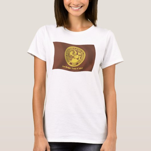 Shoshone Bannock Stammen Vlag Shirt (Voorkant)