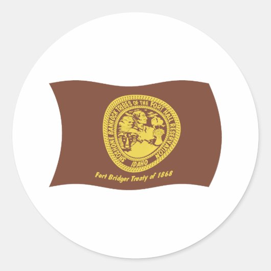 Shoshone Bannock Stammen Vlag Sticker (Voorkant)