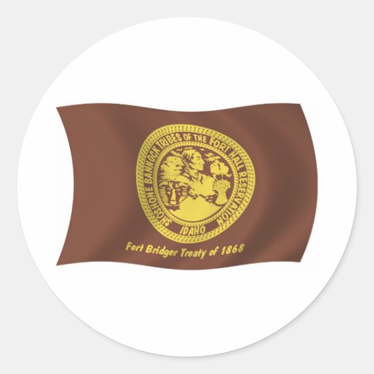 Shoshone Bannock Stammen Vlag Sticker (Voorkant)