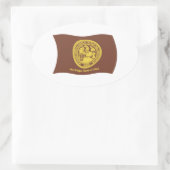 Shoshone Bannock Stammen Vlag Sticker (Tas)