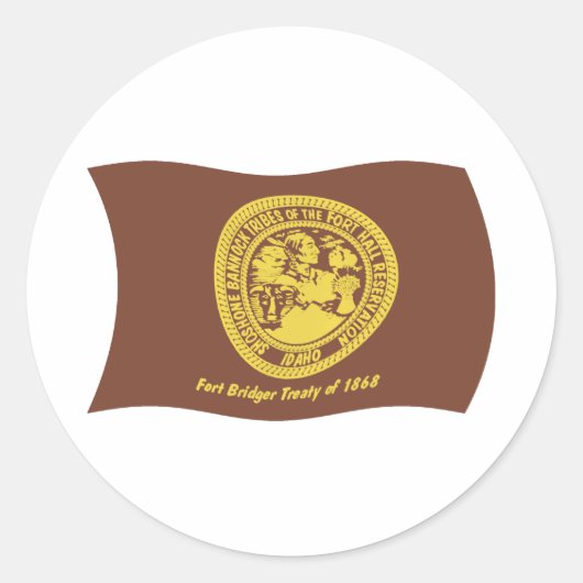 Shoshone Bannock Stammen Vlag Sticker (Voorkant)