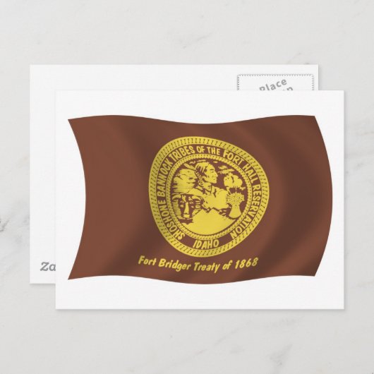 Shoshone Bannock Tribes Flag Briefkaart (Voorkant / Achterkant)