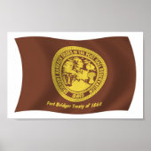 Shoshone Bannock Tribes Flag Poster Print (Voorkant)