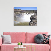 Shoshone Falls in de Snake River in Twin Falls, Canvas Afdruk (Insitu (Woonkamer))