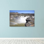 Shoshone Falls in de Snake River in Twin Falls, Canvas Afdruk (Insitu (Houten vloer))
