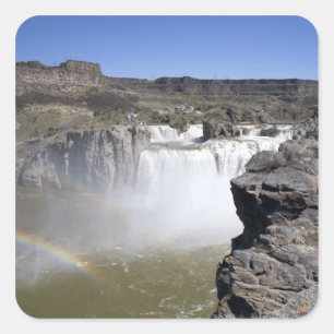 Shoshone Falls in de Snake River in Twin Falls, Vierkante Sticker