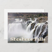 Shoshone Falls Lange Belichting Waterval Foto Briefkaart (Voorkant / Achterkant)