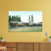 Shoshone Flyer Train off to Spokane Canvas Afdruk (Insitu (Woonkamer))