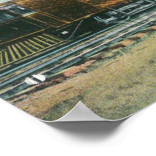 Shoshone Flyer Train off to Spokane Poster (Hoek)