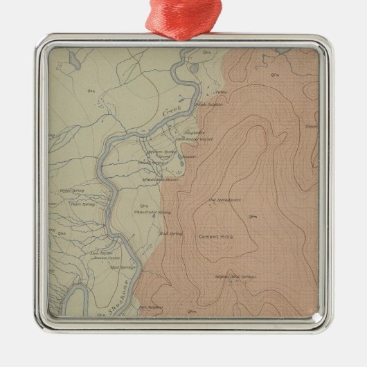 Shoshone Geyser Basin Metalen Ornament (Voorkant)
