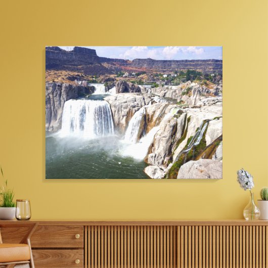 Shoshone Herfsten op de Snake River, Idaho Canvas Afdruk (Insitu (Woonkamer))