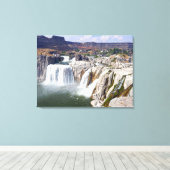Shoshone Herfsten op de Snake River, Idaho Canvas Afdruk (Insitu (Houten vloer))