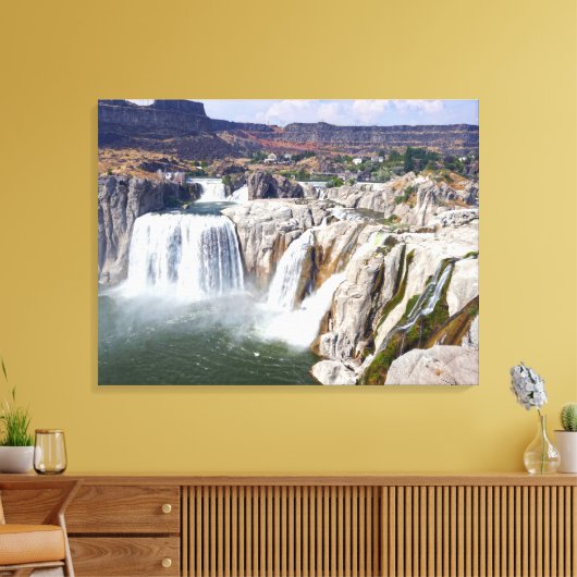 Shoshone Herfsten op de Snake River, Idaho Canvas Afdruk (Insitu (Woonkamer))