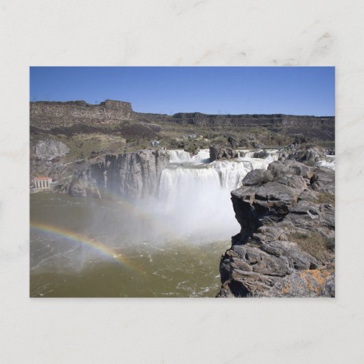 Shoshone-Herfsten op de Snake-rivier in Twin-Herfs Briefkaart (Voorkant)