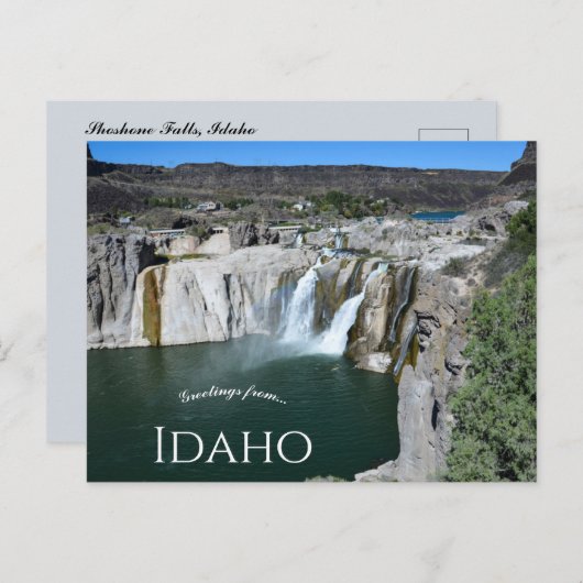 Shoshone Herfsten Snake River Idaho Briefkaart (Voorkant / Achterkant)