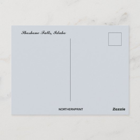 Shoshone Herfsten Snake River Idaho Briefkaart (Achterkant)