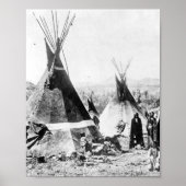 Shoshone Indians met Tipis Poster (Voorkant)