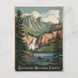 Shoshone National Forest Vintage Briefkaart