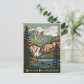 Shoshone National Forest Vintage Briefkaart (Staand voorkant)