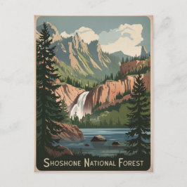 Shoshone National Forest Vintage Briefkaart