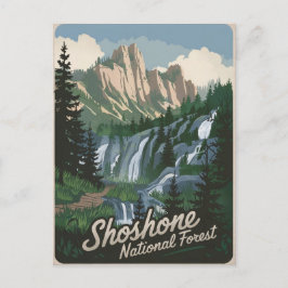 Shoshone National Forest vintage Briefkaart