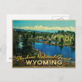 Shoshone National Forest Wyoming Briefkaart (Voorkant / Achterkant)