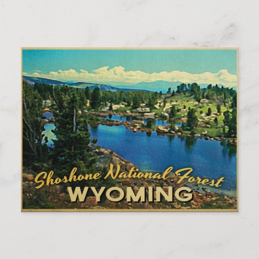 Shoshone National Forest Wyoming Briefkaart (Voorkant)