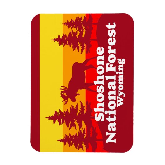 Shoshone National Forest Wyoming Magneet (Verticaal)