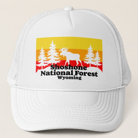 Shoshone National Forest Wyoming Trucker Pet (Voorkant)